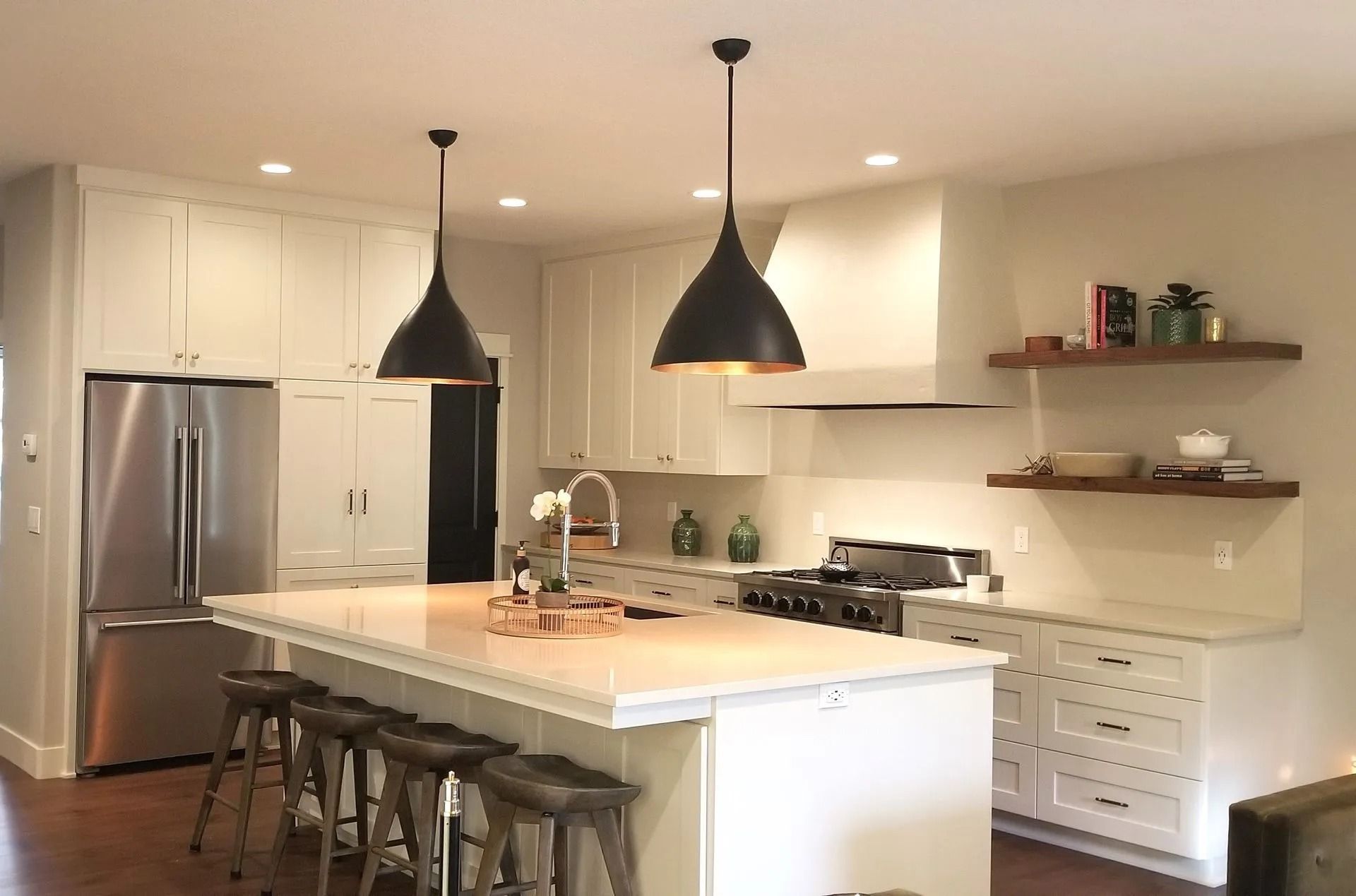 Spacious kitchen featuring sleek appliances